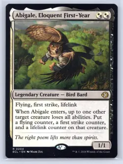 MTG NM Normal Abigale, Eloquent First-Year 204 R Lorwyn Eclipsed - Image 1