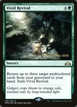 2x Vivid Revival - Foil Prerelease Promo Guilds of Ravnica LP MTG - Image 1
