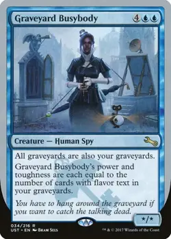 2x Graveyard Busybody - Foil Unstable LP MTG - Image 1