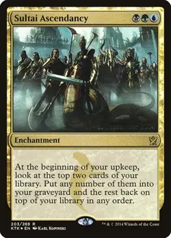2x Sultai Ascendancy - Foil Prerelease Promo Khans of Tarkir MP MTG - Image 1