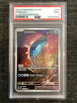 2023 POKEMON SVI EN-SCARLET & VIOLET ILLUSTRATION RARE #207 DONDOZO PSA 9 - Image 1