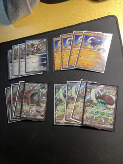 Pokemon Paldean Fates Stamped Promo Cards Lot - Image 1