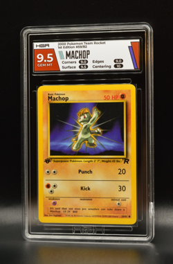 Machop 1st Edition 2000 Pokemon Team Rocket #59 HGA 9.5 PSA - Image 1