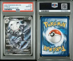 Steelix IR 2025 Pokemon Mega Evolution Base English #150/132 PSA 10 GEM MINT - Image 3