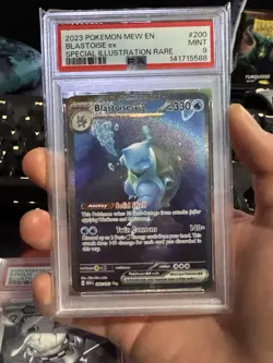 PSA 9 MINT Blastoise ex 200/165 SIR Pokemon 151 Scarlet Violet Special Art Rare - Image 4
