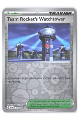 Team Rocket's Watchtower 180/182 Reverse Holo SV10: Destined Rivals NM Pokemon - Image 1