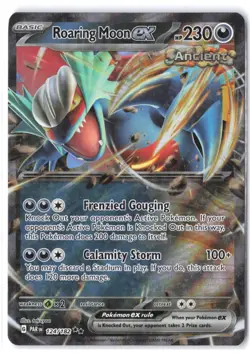 Roaring Moon ex 124/182 NM Holo SV04: Paradox Rift Pokemon - Image 1