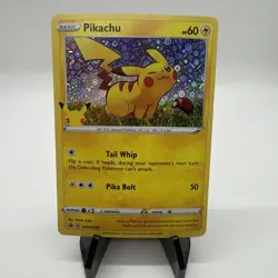 Pikachu Pokemon TCG 25th Anniversary SWSH039 General Mills Holo Promo - Image 1