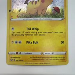 Pikachu Pokemon TCG 25th Anniversary SWSH039 General Mills Holo Promo - Image 3