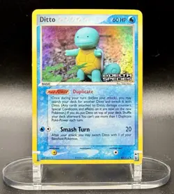 Ditto (Squirtle) 40/113 Stamped Pokemon EX Delta Species Vintage Reverse Holo HP - Image 2