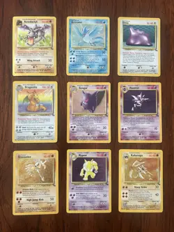 Pokemon Fossil 100% Complete Master Set 62/62 WOTC Vintage 1999 Holo Rare - Image 1