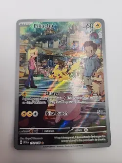 Pokemon TCG Pikachu IR Full Art Holo 151 Scarlet and Violet 173/165 NM - Image 1