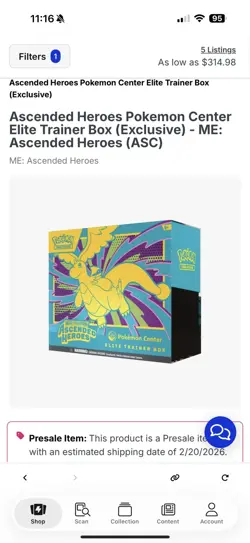 Ascended Heroes Pokemon Center Elite Trainer Box (ETB)- ON HAND - 2X - Image 1