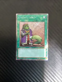 Yu-Gi-Oh! TCG Upstart Goblin (Platinum Secret Rare) RA03-EN096 NM - Image 1