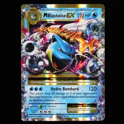 Pokemon TCG Mega M Blastoise EX 22/108 Evolutions Holo Ultra Rare Card LP+ - Image 1