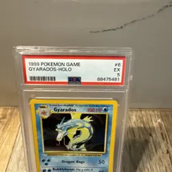 1999 Gyarados Holo PSA 5 EX #6/102 Base Set Pokemon Card - Image 2