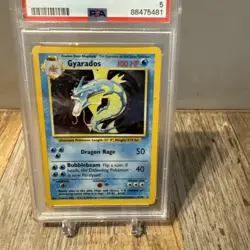 1999 Gyarados Holo PSA 5 EX #6/102 Base Set Pokemon Card - Image 3