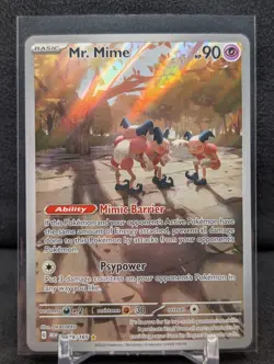 Mr. Mime 179/165 Pokemon TCG SV: Scarlet & Violet 151 Pokemon Card NM Full Art - Image 1