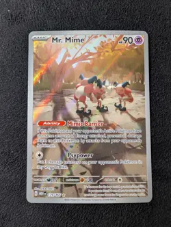 Mr. Mime 179/165 Pokemon TCG SV: Scarlet & Violet 151 Pokemon Card NM Full Art - Image 2