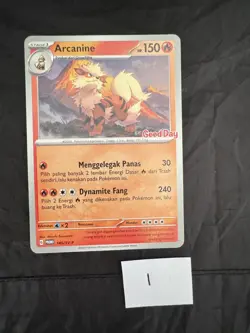 Rare Pokemon Card, Arcanine 145/SV-P Good Day Stamp Promo Indonesian - Image 3