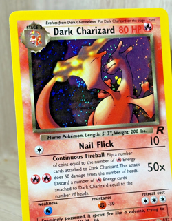 Dark Charizard 4/82 Team Rocket Rare Vintage WOTC Pokemon Card Holo Rare MT/NP - Image 3