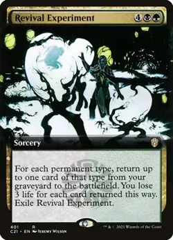 2x Revival Experiment - Extended Art Commander 2021 NM MTG - Image 1