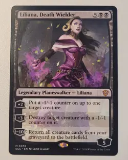 MTG Liliana, Death Wielder 0078 Commander: Lorwyn Eclipsed Regular - Image 1