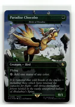 Paradise Chocobo - Birds of Paradise (Borderless) 483 Foil P Commander: FINAL FA - Image 1