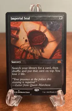 MTG Imperial Seal NM Foil Etched Double Masters 2022 Commander NM Magic - Image 1