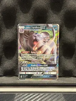 Alolan Persian GX - 129/236 - Pokemon Cosmic Eclipse Sun & Moon Rare Card VLP - Image 1