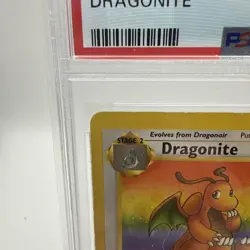 1999 Pokemon Fossil Dragonite 19/62 Non Holo PSA 8 - Image 4
