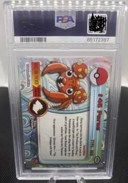 2000 Paras Topps Chrome Pokemon TV #46 PSA8 - Image 2