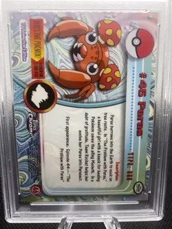 2000 Paras Topps Chrome Pokemon TV #46 PSA8 - Image 4