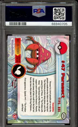 PSA 7 NEAR MINT 2000 TOPPS CHROME POKEMON T.V. 47 PARASECT - Image 2