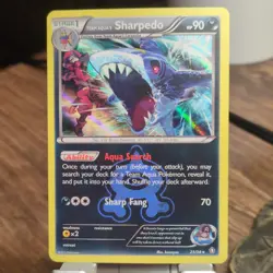 Pokemon Team Aqua's Sharpedo Double Crisis Reverse Holo Rare HP90 2015 English - Image 1