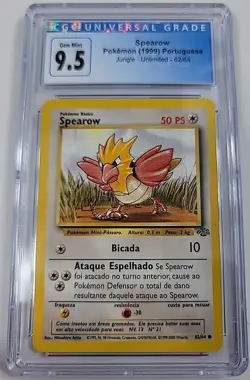 1999 Pokemon TCG Spearow Jungle 62/64 Regular Unlimited Common -CGC 9.5- - Image 1