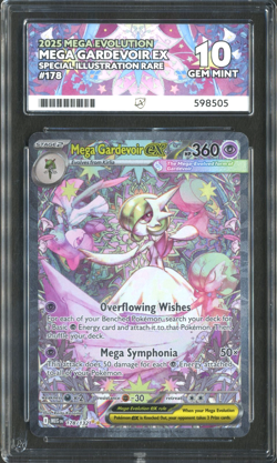 Pokemon TCG: Mega Gardevoir ex 178/132 Mega Evolution SIR ACE 10 GEM MINT - Image 1