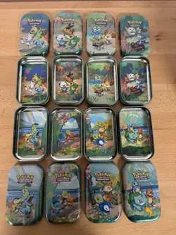 Pokemon Celebrations 25th Anniversary Mini Tins Full Set With Display Box -Empty 820650809378 - Image 2