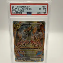 Pokemon TCG XY Evolutions 2016 Charizard EX #101/108 FA/M PSA 6 MINT - Image 1