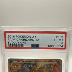 Pokemon TCG XY Evolutions 2016 Charizard EX #101/108 FA/M PSA 6 MINT - Image 2