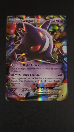 Pokemon Gengar EX 34/119 XY Phantom Forces Holo 2014 Near Mint NM - Image 1