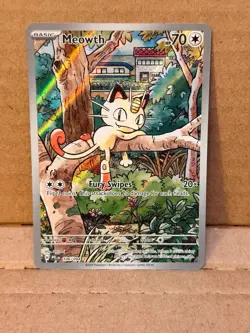 Meowth - Illustration Rare - Phantasmal Flames - Pokemon TCG NM - Image 1