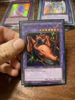 Yu-Gi-Oh! TCG Twin-Headed Thunder Dragon Metal Raiders MRD-EN120 Unlimited Super - Image 1