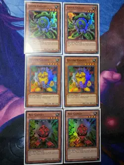 2x YuGiOh! | Turbo Pack Super Rare Green Red & Yellow Gadget TU07 & TU08 - LP - Image 1