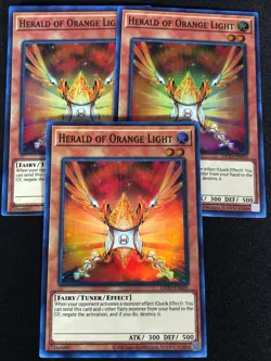 Yugioh Herald of Orange Light OP20-EN005 Super x3 (NM) - Image 1
