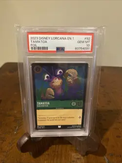 2023 Disney Lorcana En 1 Foil Tamatoa Drab Little Crab #92 Gem MT PSA 10 - Image 1