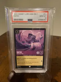 2023 Disney Lorcana En 1 Rafiki Mysterious Sage #54 Gem MT PSA 10 - Image 1