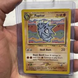 PUPITAR 2001 POKEMON NEO DISCOVERY CARD 45/75 UNCOMMON POKEMON NINTENDO TCG NM - Image 1