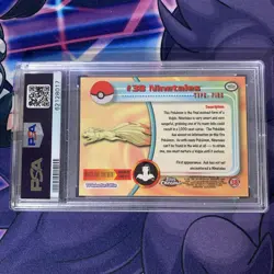 PSA 9 MINT Ninetales #38 2000 Topps Chrome Pokemon T.V. Card - Image 3