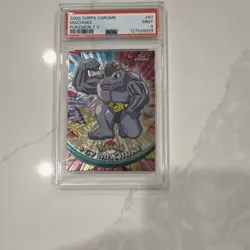 Pokemon Machoke 2000 Topps Chrome #67 PSA 9 Mint Graded Card - Image 1